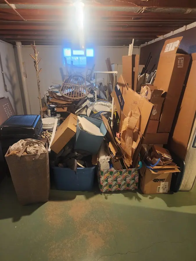 Roll-off dumpster container at job site for Concrete Dumpster Rental in Cannon